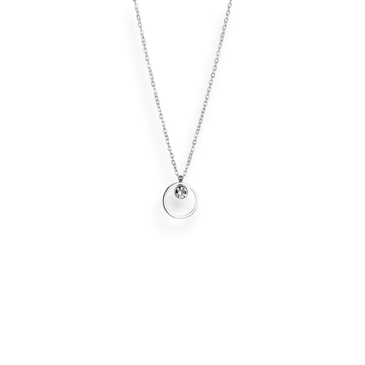 Halo Silver Necklace