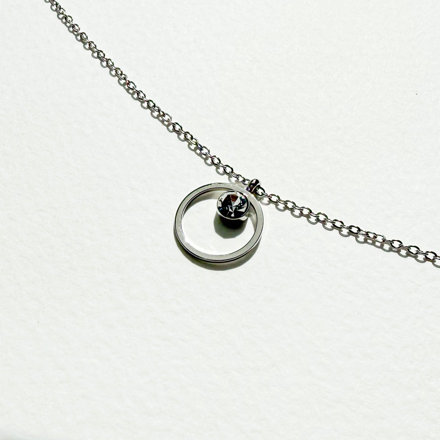 Halo Silver Necklace