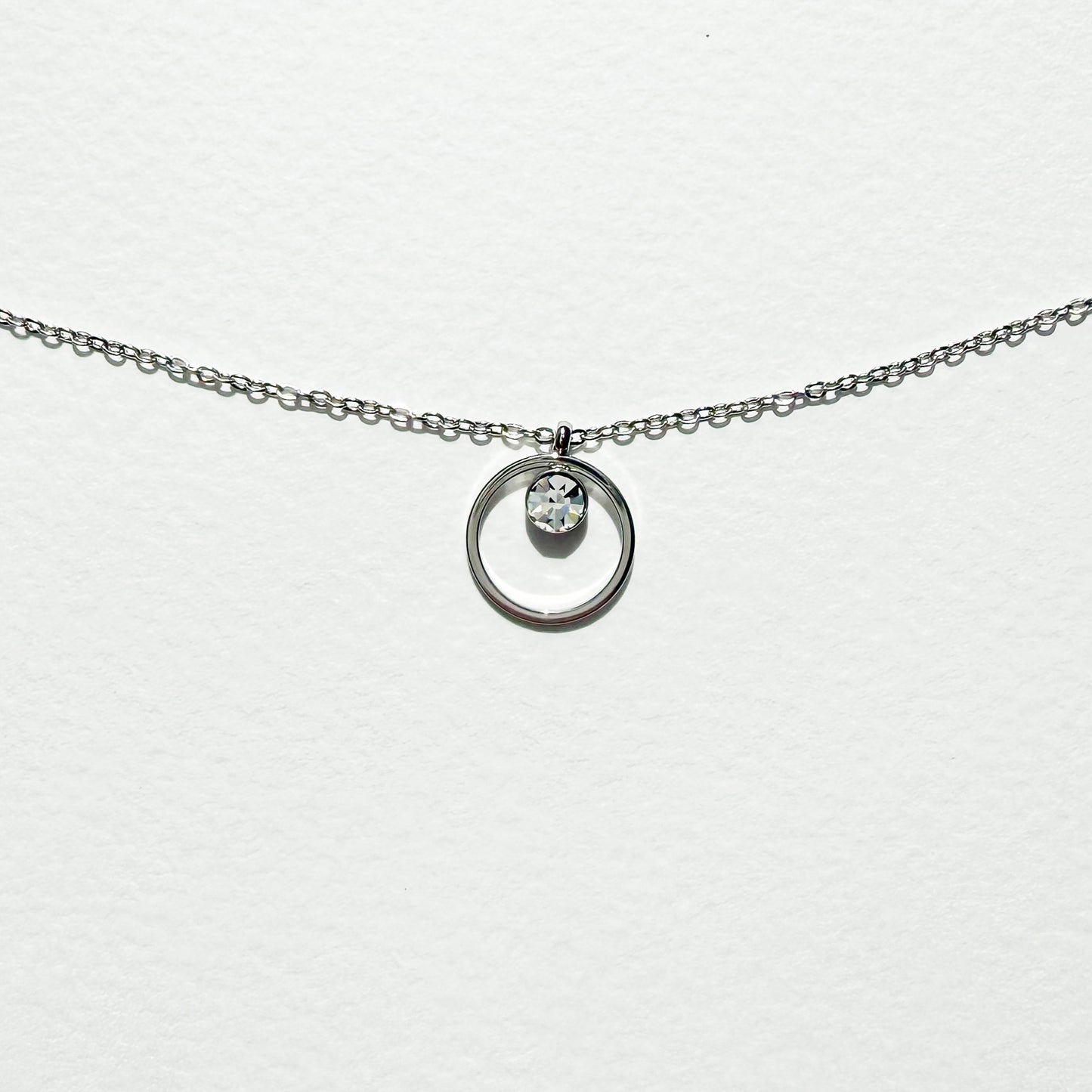 Halo Silver Necklace